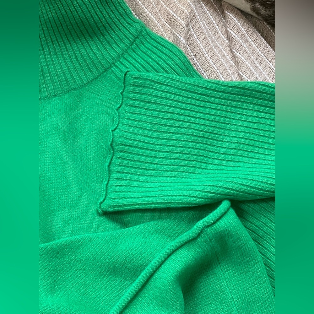 Luxury Mongolian cashmere turtle neck sweater Blue Sky Cashmere Sz M - Picture 8 of 12